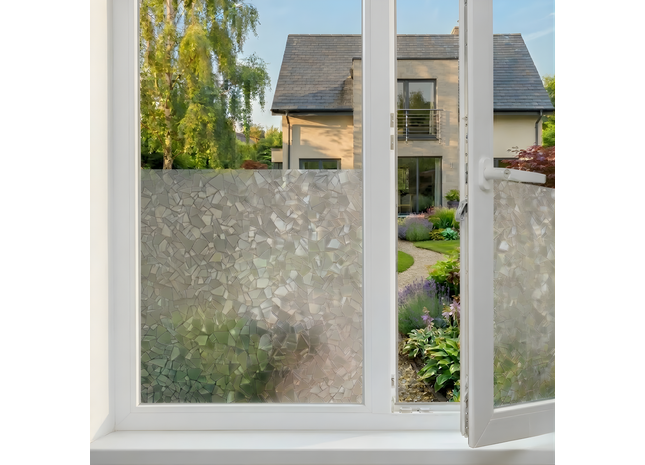Isolierende und sonnenbeständige statische Fensterfolie HR++ - Blendschutz - Splitterfrei