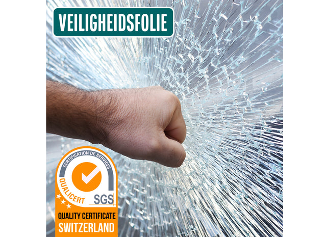 Selbstklebende Sicherheitsfolie – Einbruchschutzfolie für Fenster – Schutzfolie HR++