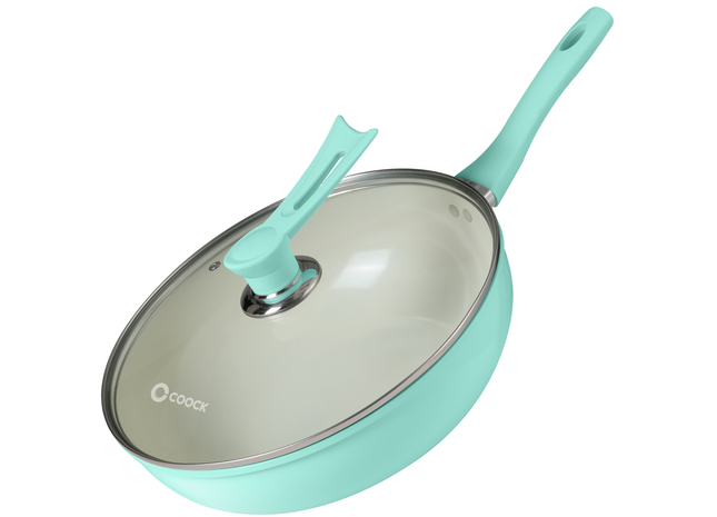 Induktionswok 32 cm - Türkis