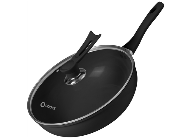 Induktionswok 32 cm - Schwarz