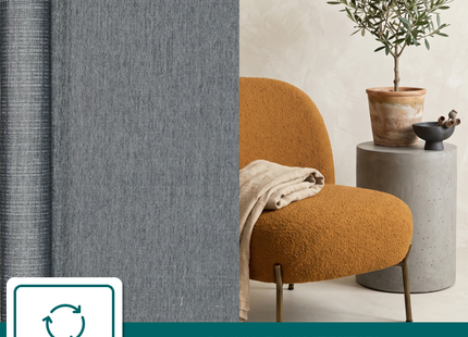 Insulating & Sun-resistant Static Window Film HR++ - Anti-glare - Linen look - Gray 