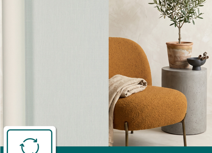 Insulating & Sun-resistant Static Window Film HR++ - Anti-glare - Linen look - Gray 