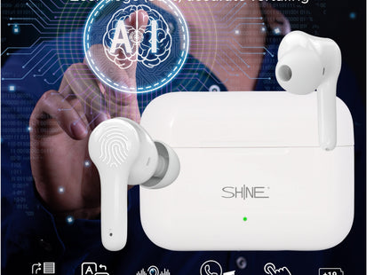 Übersetzungscomputer – KI-Sprachübersetzer – Kabellose Ohrhörer mit Übersetzungsfunktion – Umgebungsgeräuschunterdrückung – Bluetooth 5.0 – Übersetzer für 127 Sprachen