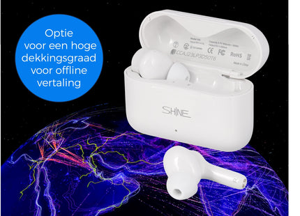 Übersetzungscomputer – KI-Sprachübersetzer – Kabellose Ohrhörer mit Übersetzungsfunktion – Umgebungsgeräuschunterdrückung – Bluetooth 5.0 – Übersetzer für 127 Sprachen