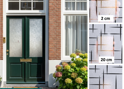 Isolierende und sonnenbeständige statische Fensterfolie HR++ - Blickdicht - Glitzernd 