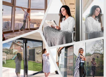Isolierende und sonnenbeständige HR+ Fensterfolie mit Spiegeleffekt – Silber
