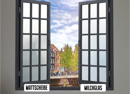 Isolierende und sonnenbeständige selbstklebende Fensterfolie HR++ – Blendschutz – Mattglas 70 x 300 cm 