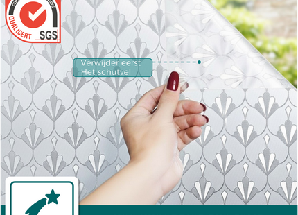 Isolierende und sonnenbeständige statische Fensterfolie HR++ - Blendschutz - Retro 