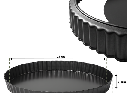 Quiche-Backform – 24 cm Durchmesser