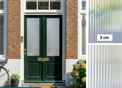 Isolierende und sonnenbeständige statische Fensterfolie HR++ - Blendschutz - Lamellen 