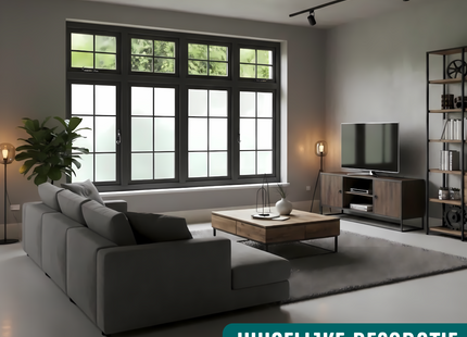 Isolierende und sonnenbeständige statische Fensterfolie – Blendschutz – Milchglas 