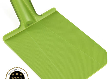 COOCK – Kleines, faltbares Schneidebrett aus Kunststoff für die Küche – Rutschfest – Spülmaschinenfest – Mit Griff – Robust und vielseitig für jede Küche – Grün 