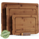 Bambus-Schneidebrett-Set mit Halter