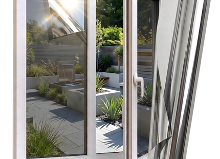 Isolierende und sonnenbeständige HR+ Fensterfolie mit Spiegeleffekt – Silber