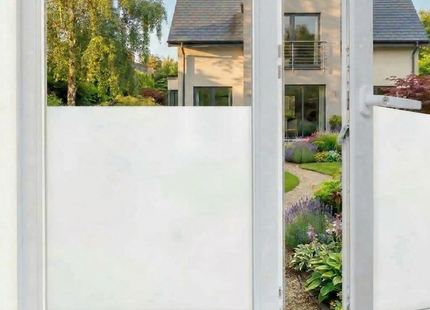 Isolierende und sonnenbeständige selbstklebende Fensterfolie HR++ – Blendschutz – Mattiertes Glas 70 x 300 cm 