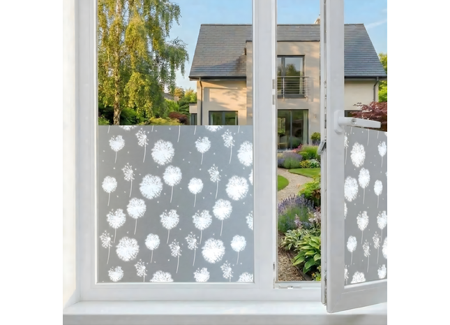 Isolierende und sonnenbeständige statische Fensterfolie HR++ - Blendschutz - Paardenpol 