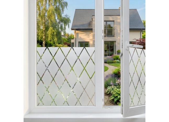 Isolierende und sonnenbeständige statische Fensterfolie HR++ – Blendschutz – Fenster 