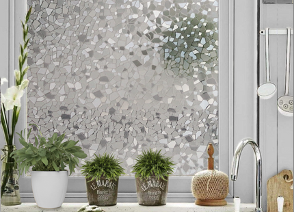 Isolierende und sonnenbeständige statische Fensterfolie HR++ - Blendschutz - Splitterfrei 