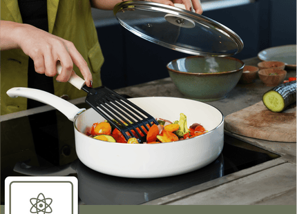 COOCK – 19-teiliges Pfannenset – Weiß