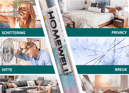 Isolierende, antistatische Fensterfolie HR++ – Holografischer Blaseneffekt 