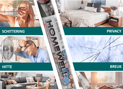 Isolierende und sonnenbeständige statische Fensterfolie HR++ – Blendschutz – Blumenmuster 