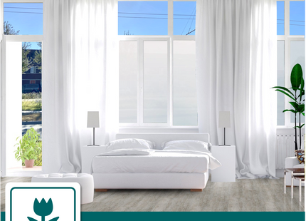 Isolierende und sonnenbeständige selbstklebende Fensterfolie HR++ – Blendschutz – Mattglas 70 x 300 cm 