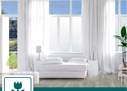 Isolierende und sonnenbeständige selbstklebende Fensterfolie HR++ – Blendschutz – Mattiertes Glas 70 x 300 cm 