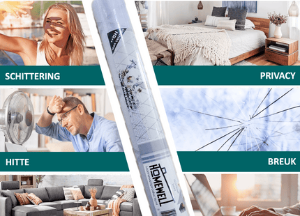 Isolierende und sonnenbeständige statische Fensterfolie HR++ – Blendschutz – Fenster 