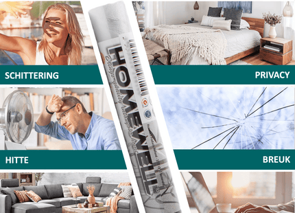 Isolierende und sonnenbeständige statische Fensterfolie HR++ – Blendschutz – Bambus 