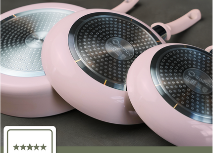 Induktionswok 32 cm - Rosa