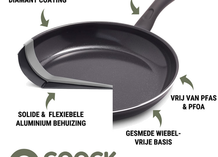 Induktionswok 32 cm - Schwarz