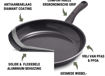COOCK – 19-teiliges Pfannenset – Schwarz