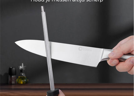 Stilvolles Messerset mit Messerblock und kostenlosem Schneidebrett – Edelstahl
