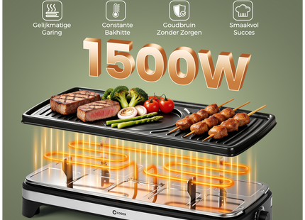 Coock KB-8019 Fondue & Gourmet Set 10 - 2-in-1 Combinatie