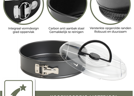 Springform mit Deckel – 24 cm Durchmesser