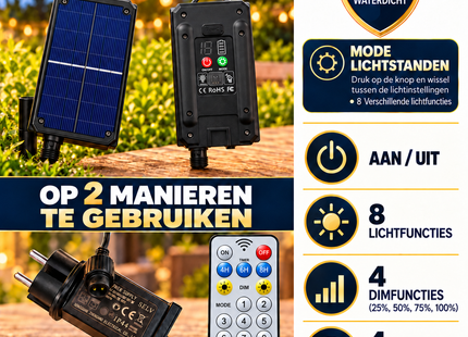 Klassische Lichterkette mit E27-Fassung – 15 Meter 