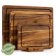 Bamboo Cutting Board Set with Holder