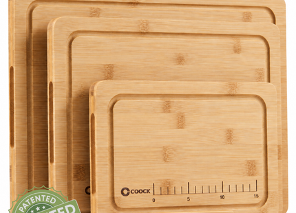 Bamboo Cutting Board Set with Holder