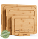 Bamboo Cutting Board Set with Holder