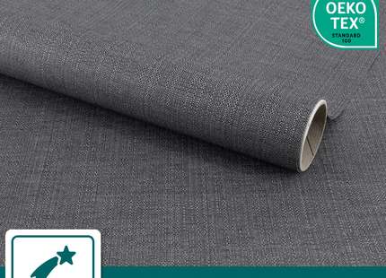 Insulating & Sun-resistant Static Window Film HR++ - Anti-glare - Linen look - Gray 