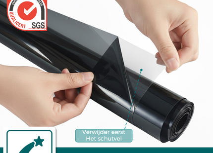 Selbstklebende Autofensterfolie 75 x 300 cm – Verdunkelnd – 20 % lichtdurchlässig