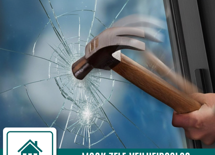 Selbstklebende Sicherheitsfolie – Einbruchschutzfolie für Fenster – Schutzfolie HR++