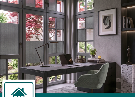 Insulating & Sun-resistant Static Window Film HR++ - Anti-glare - Linen look - Gray 