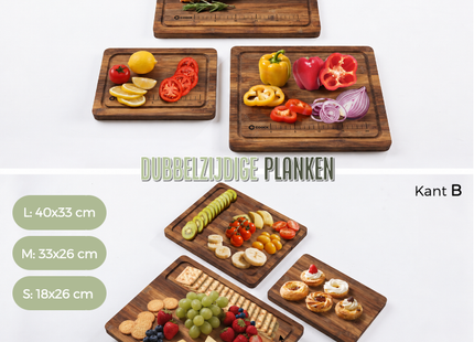 Bamboo Cutting Board Set with Holder