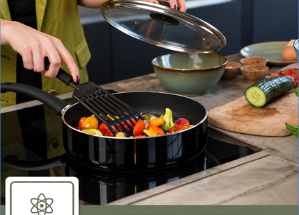 COOCK – 19-teiliges Pfannenset – Schwarz