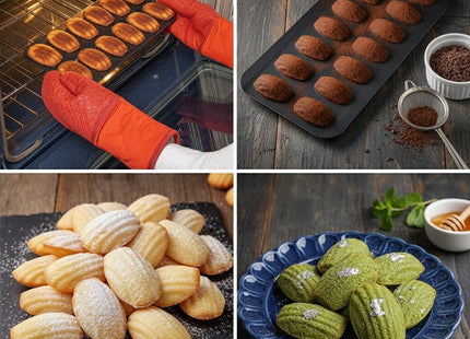Madeleine-Backform mit 12 Muschelformen