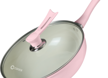 Induktionswok 32 cm - Rosa