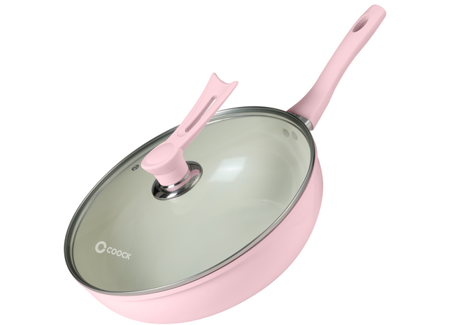 Induktionswok 32 cm - Rosa