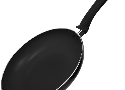 Induktionsbratpfanne – 1500 ml – Spezielle Antihaftbeschichtung – Bratpfannen mit ergonomischen, kalten Griffen – Recyceltes Aluminium – Schwarz 