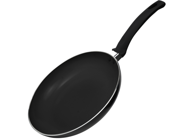 Induktionsbratpfanne – 1500 ml – Spezielle Antihaftbeschichtung – Bratpfannen mit ergonomischen, kalten Griffen – Recyceltes Aluminium – Schwarz 